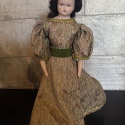 Vintage Mark Farmer Porcelain Head Doll