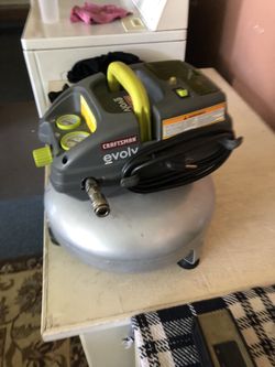 Smoll Nail Gun And Air Compressor Craftsmen