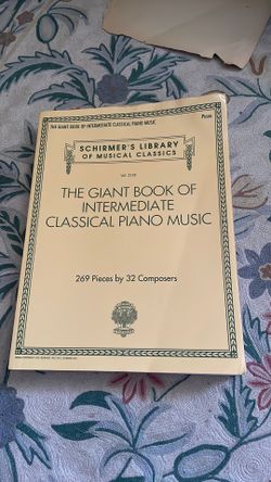 Collection of vintage piano sheet music books