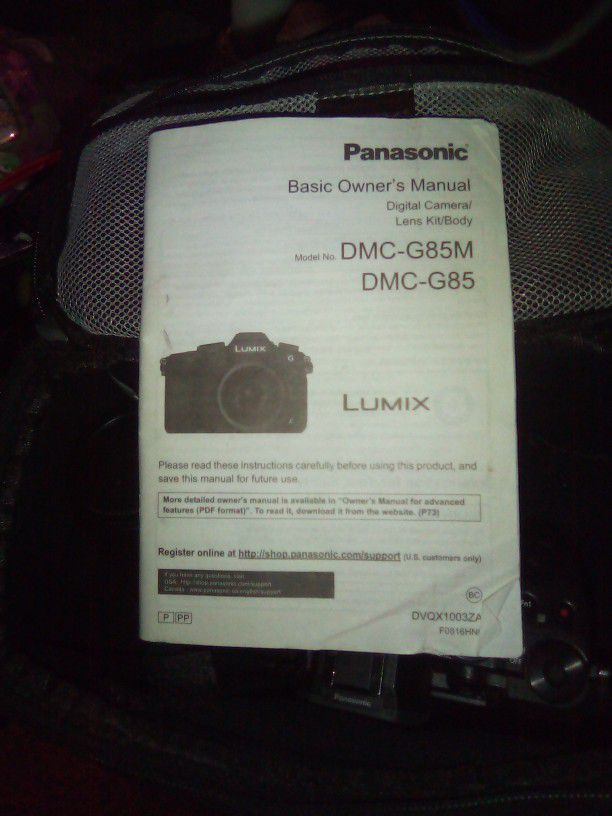 Panasonic Lumix Digital Camera/Lens Kit/Body DC-G85M & Carry Case