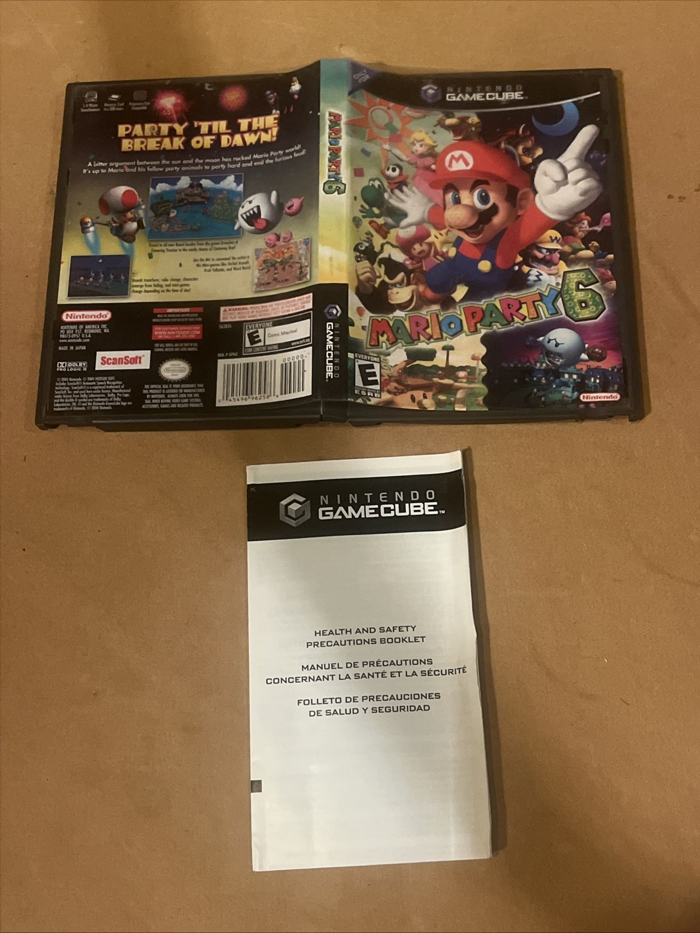 Mario Party 6 (Nintendo GameCube, 2004) CASE ONLY NO GAME