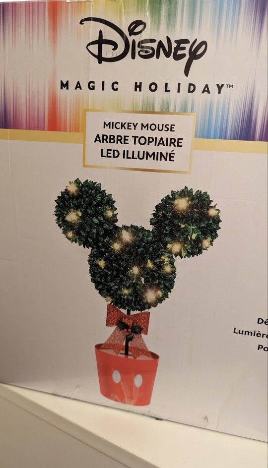 Mickey Mouse Christmas Topiary Decoration