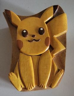 Pokemon Pikachu Wooden Box