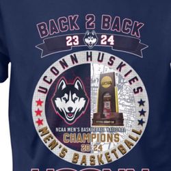 UCONN Men’s 2023-24 Basketball Championship Tshirt 