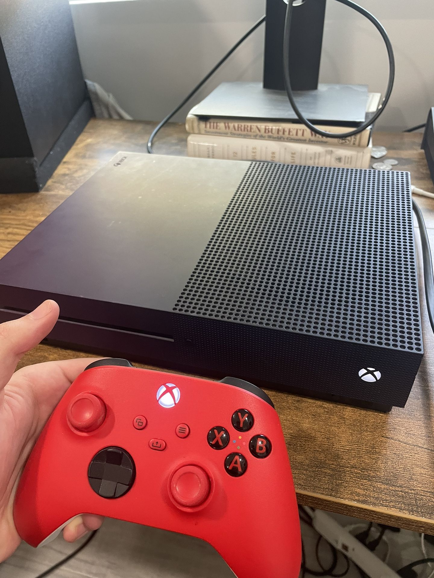 Xbox One S w/ Controller & Cables