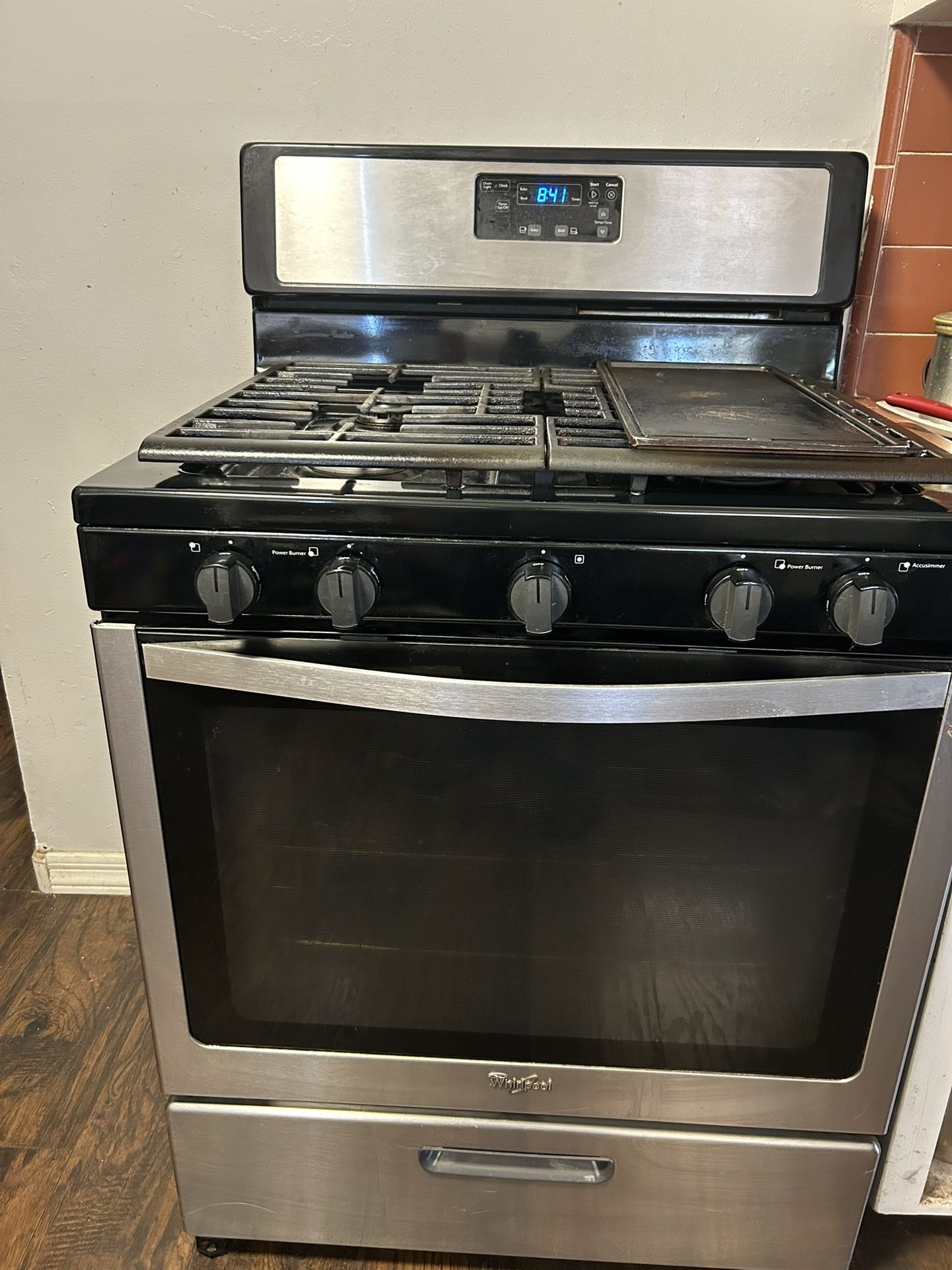 Black Whirlpool Gas Range