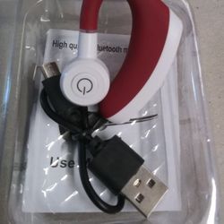 Red K-5 Wireless Bluetooth Earpiece