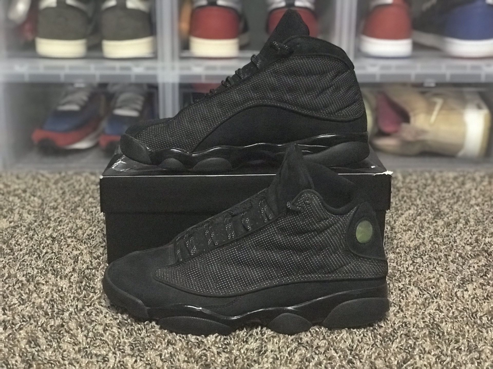 Air Jordan 13 Retro Black Cat Used No Box Size 10.5