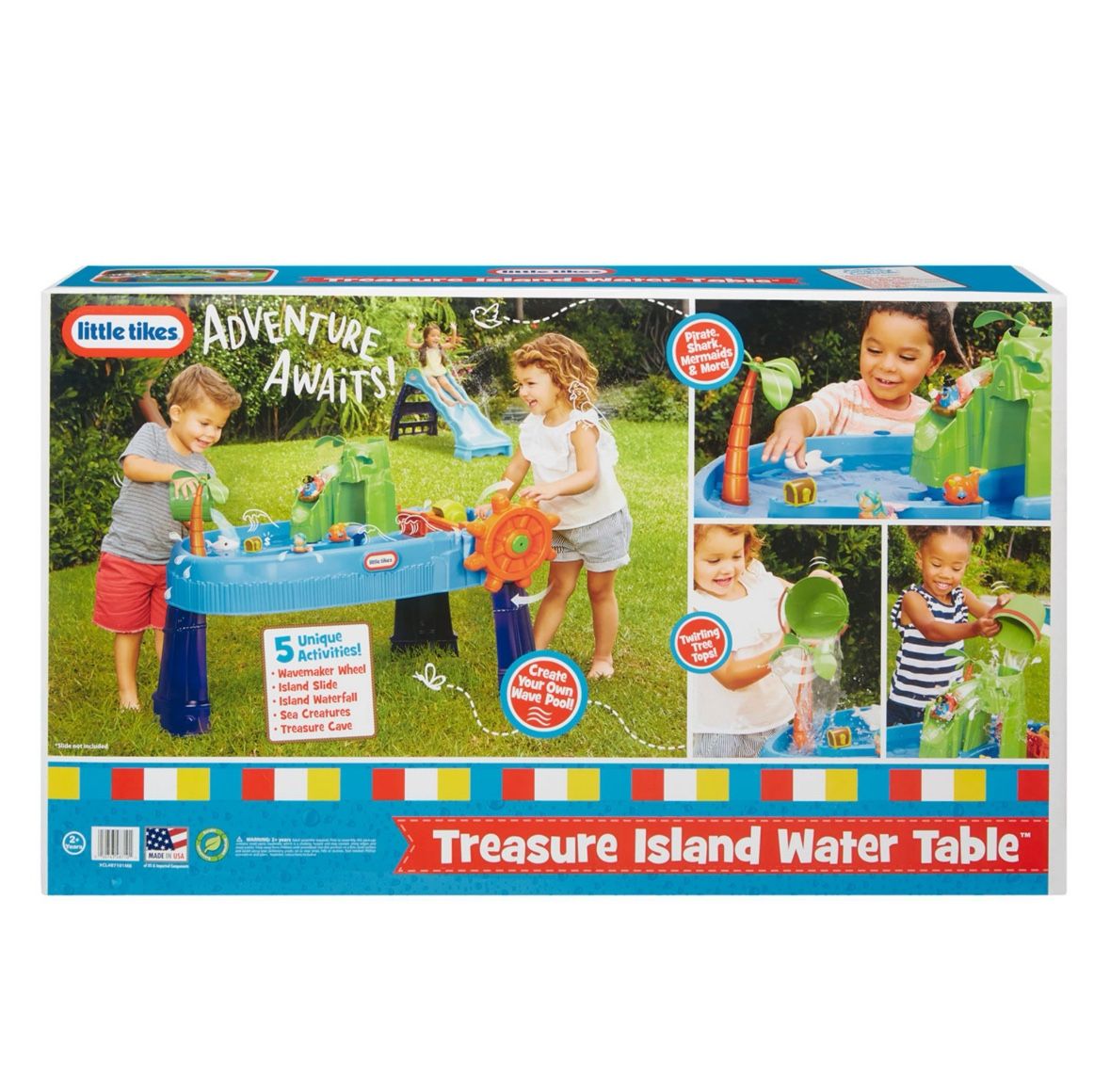 Little Tikes Treasure Island Water Table Including 10 Accessories Brand New In Box