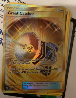 Great Catcher full art, secret rare Pokémon card
