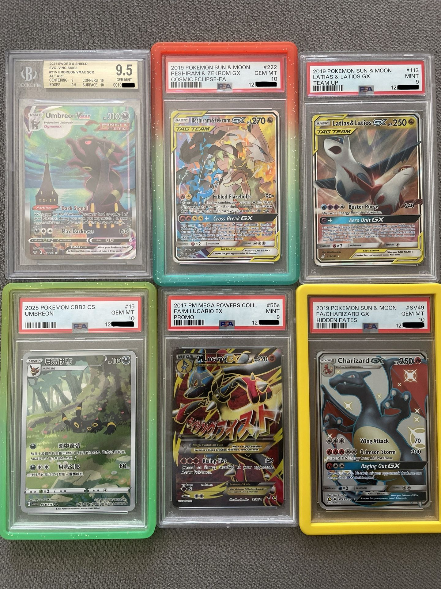Pokemon PSA 10 Slabs Beckett BGS Slab All New Certs