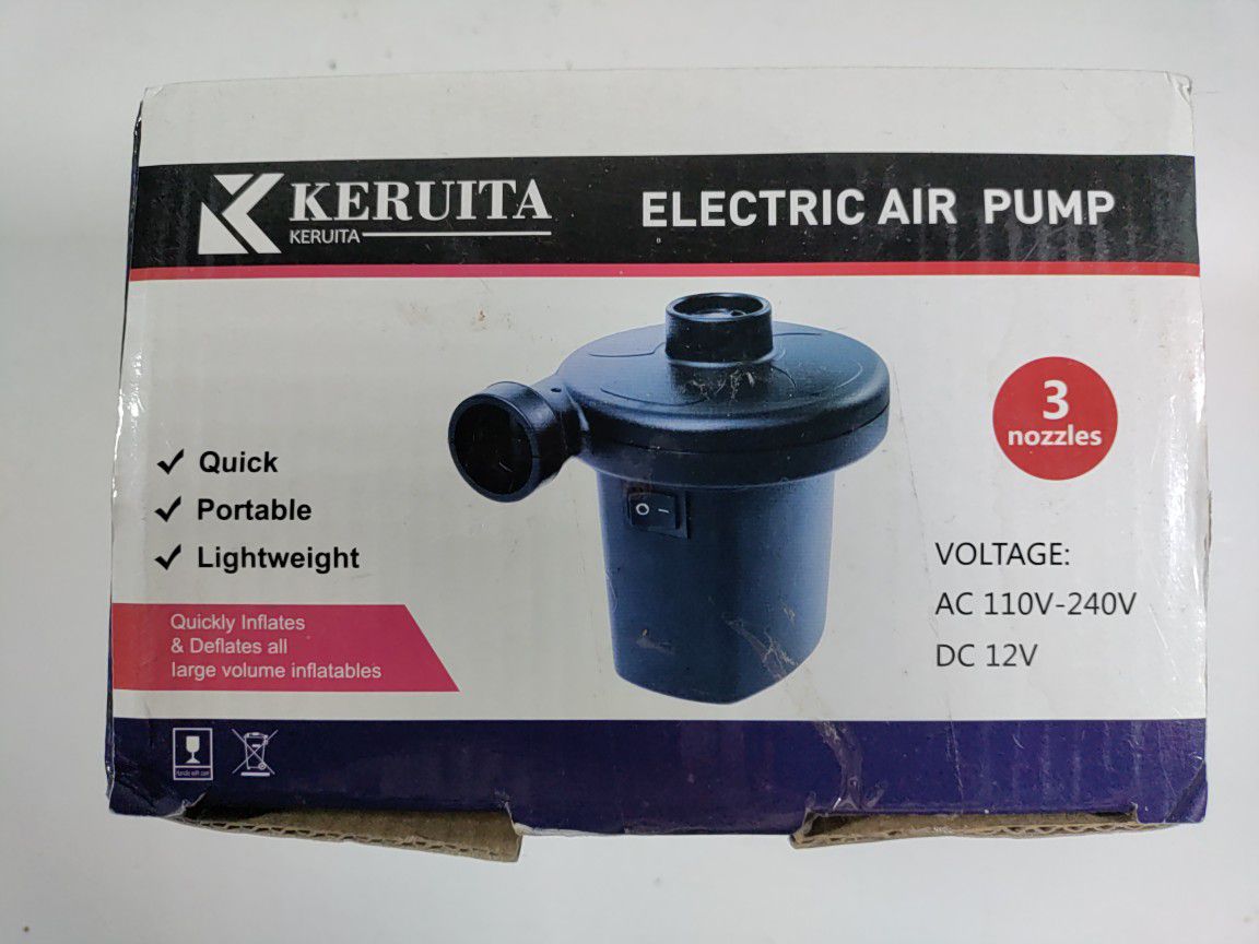 KERUITA Electric Air Pump Air Mattress Pump  New
