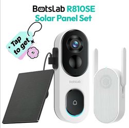 Doorbell camera with solar panel