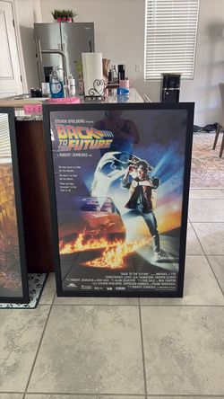 Back to the future poster framed