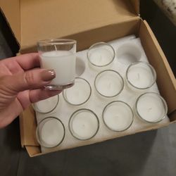 21 Glass Votive Candle 2oz Each Shower Party Decor Home 