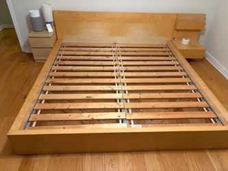 IKEA Malm King Bed with Nightstands