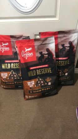 Origen Wild Reserve Beef Lamb Set 3 bags 20 lbs  each Exp 2027