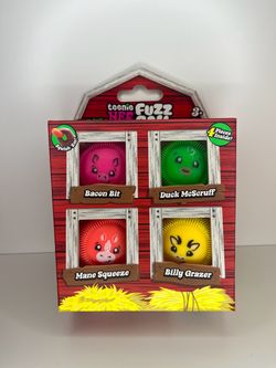 NeeDoh 4-Pack Fuzz Ball Farmyard Animals