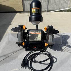 ⚙️ CENTRAL MACHINERY 6” Bench Grinder w/ Light 💡