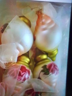 Glass blown ornaments $5 each