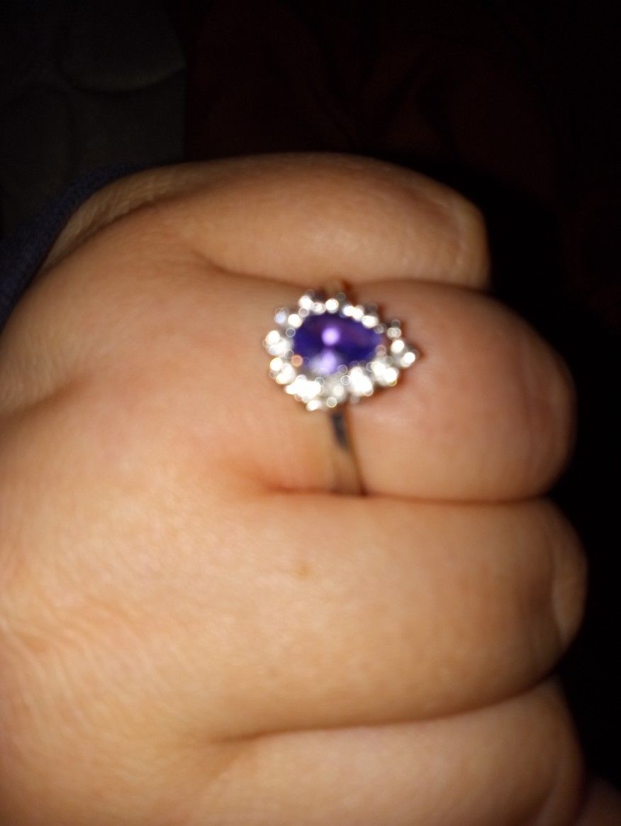 Sterling Silver Engagement Ring