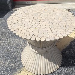 McGuire Vintage sheaf of wheat style side / end table