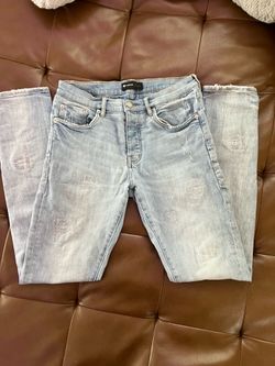 Light blue purple jeans