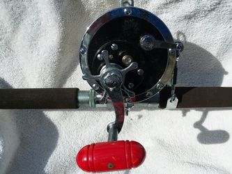 Big game fishing pole and reel