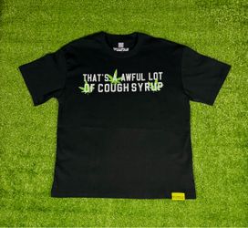 Cough Syrup Black Green Leaf Tshirt