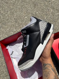 Jordan 3 black cement (2024) size 10.5