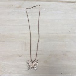 Butterfly Rose Gold necklace