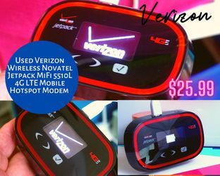 Used- Verizon Wireless Novotel MiFu 551L 4G LTE Mobile Hotspot Módem.