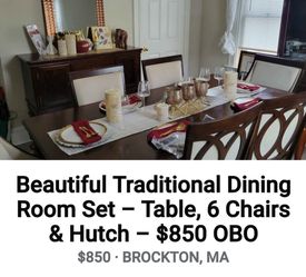 Dining room set $850 OBO