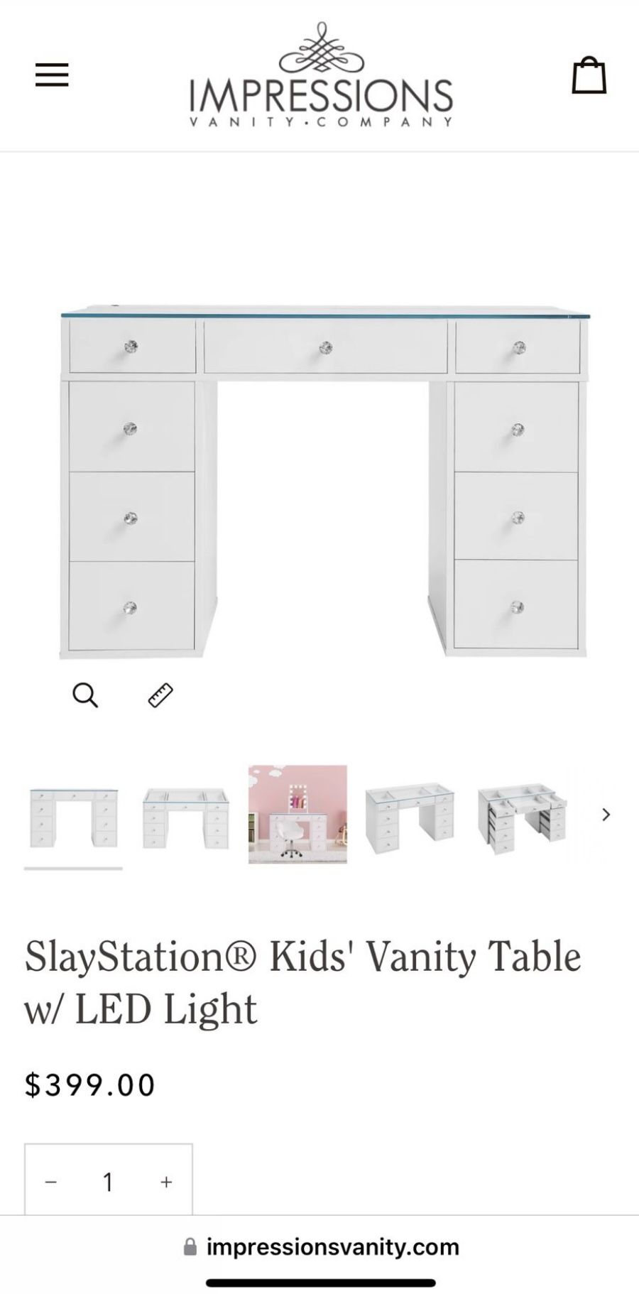 Kids Vanity Desk