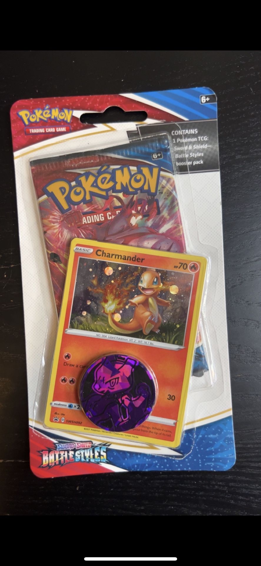 Pokemon TCG Battle Styles Charmander Promo Single Booster Pack Blister - SEALED