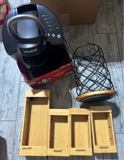 Kitchen items-coffee Keurig, pod holder & organizers
