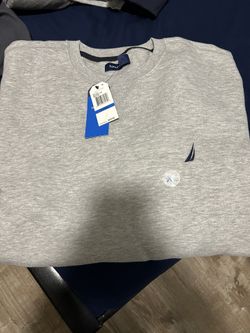 grey nautica crew neck