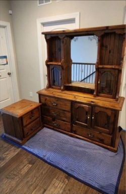 Wood Dresser and Nightstand