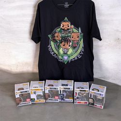 funko pop collection lot and tshirt