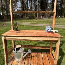 Live Edge Cedar Potting Table 