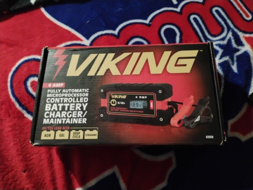 Viking 4amp Fully Automatic Microprocessor Controlled Battery Charger 