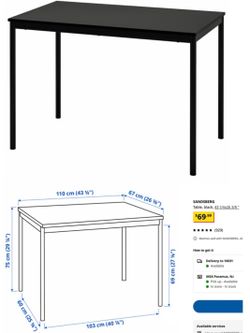 FREE IKEA SANDSBERG desk with monitor stand.