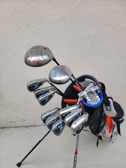 Callaway Big Bertha X-18 Pro Series Golf Club Set Right Handed Regular Flex W/Sun Mountain Three 5 Stand Bag