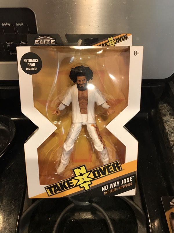 No way Jose wwe NXT takeover elite brand new figure never opened new in package mint