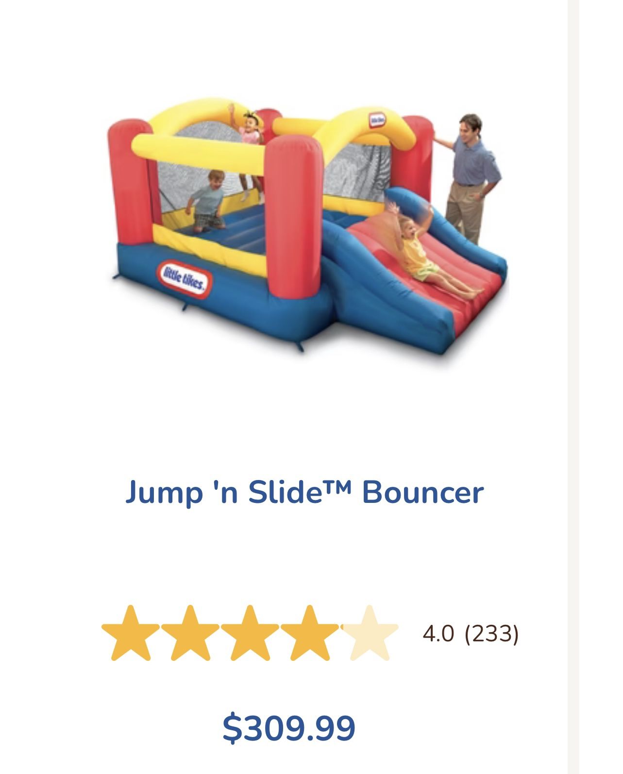 Bounce House Little Tykes Jump & Slide Bouncer