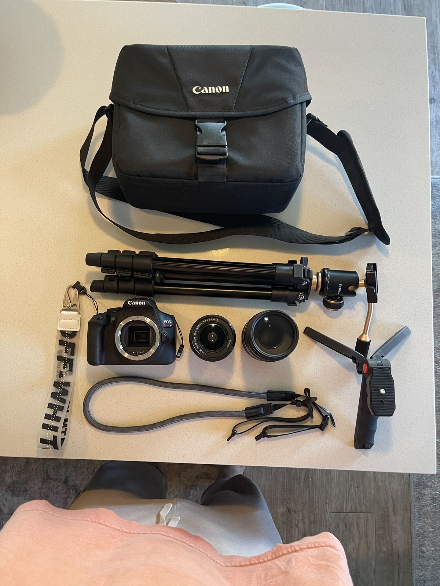 Canon T7 DSLR Bundle Kit, SD Card, And Tripod