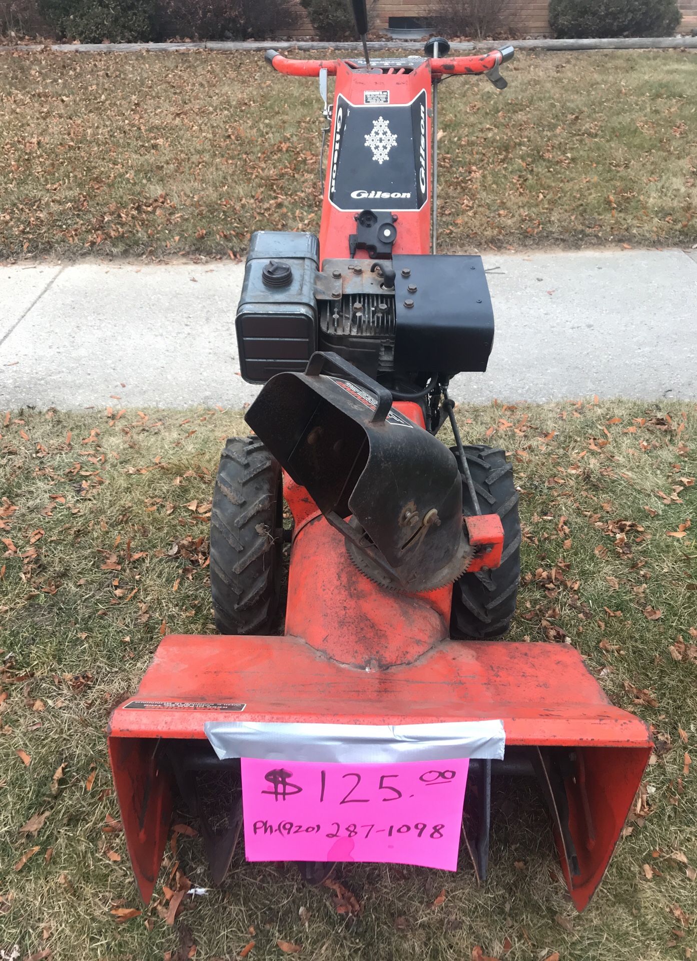 Gilson snow blower