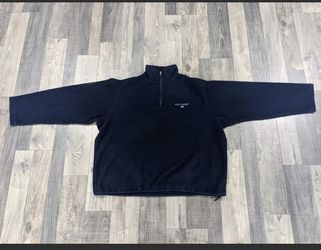 Vintage Polo Sport Ralph Lauren Zip Fleece Pullover Sweater Mens XL Navy USA 