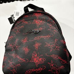 Ed Hardy Mini Backpack – Black & Red – Brand New w/ Tags! 