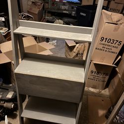 Ladder Desk with Shelves